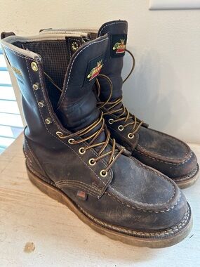 Thorogood Brown Moc Toe Work Boots - Men's